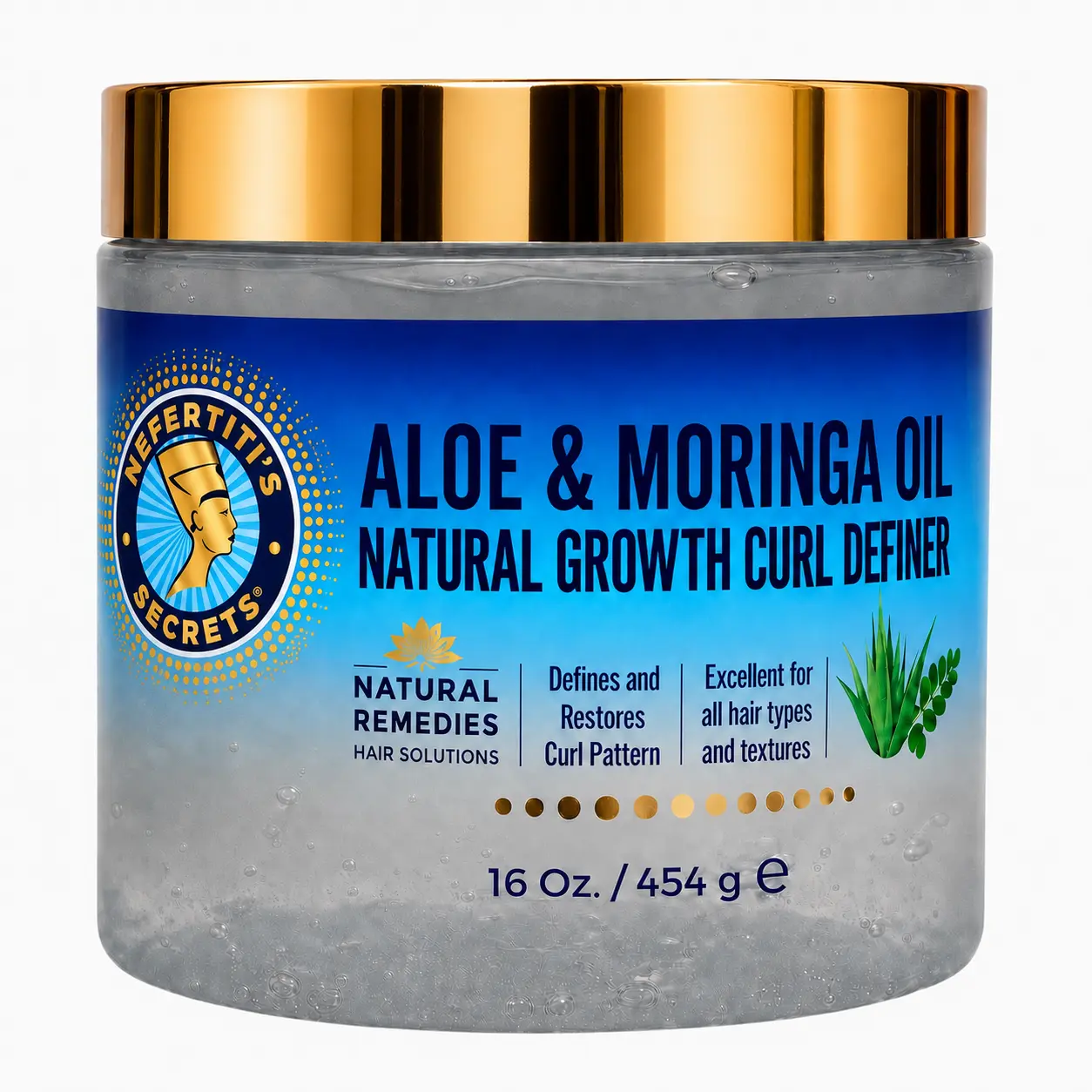 Aloe & Moringa Oil Natural Growth Curl Definer 16oz