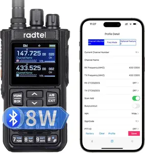 Radtel RT-900 8W Full band Ham Radio Walkie Talkie 256CH Air Band Two Way Radio Station Aviation NOAA Police Marine River PTT