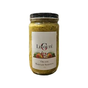 Le GOUTÉ Organic Marinade Seasoning with Garlic Parsley Black Pepper Leek Green Bell Pepper Celery Olive Oil Thyme Lime and Sea Salt