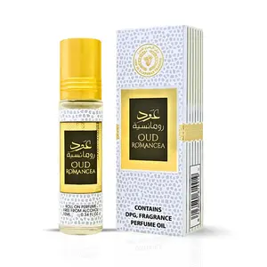 Ard Al Zaafaran Oud Romancea Roll-On Perfume Oil - CPO 10ML Long Lasting Miniature Fragrance for Men & Women Alcohol-Free DPG & Fragrance Oil