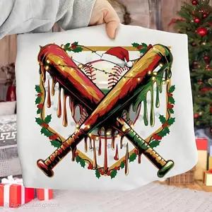 Christmas Baseball Youth and Adult Sweatshirt, Funny Santa Sports Tee, baseball shirt, Festive Holiday Game Shirt, Trending tee, youth clothing, gameday outfit, gift for son and daughter, holiday outfit, Christmas shirt