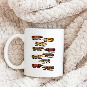 Civil Rights Leaders Black History Month Mug, Activist Coffee Cup, Social Justice Equality Tea Mug, Inspirational Empowerment Gift, African