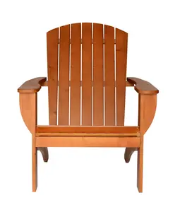 RSI RSI-AC-RW-T Riverstone Solid Cedar Adirondack Extra Wide Chair with build in bottle opener & matching folding table - Redwood