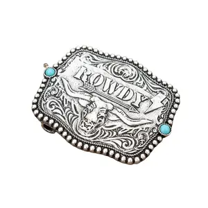 Western Rowdy Belt Buckle