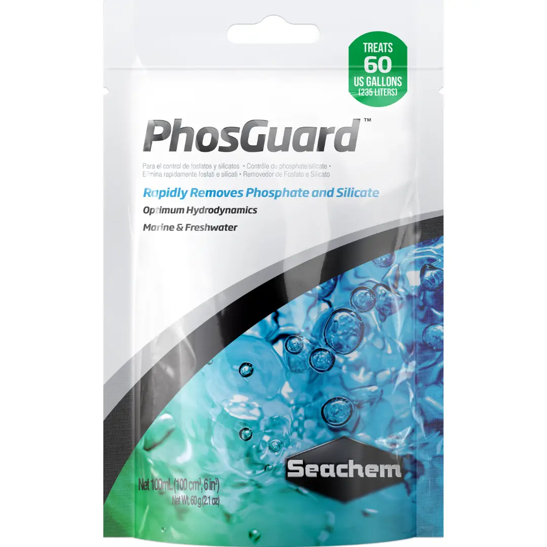 Seachem Phosguard - Aquarium Filter Media - Removes Silicates and Phosphates (improves coral color and reduces algae in saltwater aquariums)