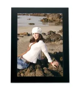 212 MAIN Black 8x10 Hand Finished Durable Sturdy High Quality Metal Photo Frame - Table Top Frame with Double Hinge, Decor-Friendly Option for Baby Rooms, Contemporary Home Decoration, Durable Metal Frame, High Quality Frame