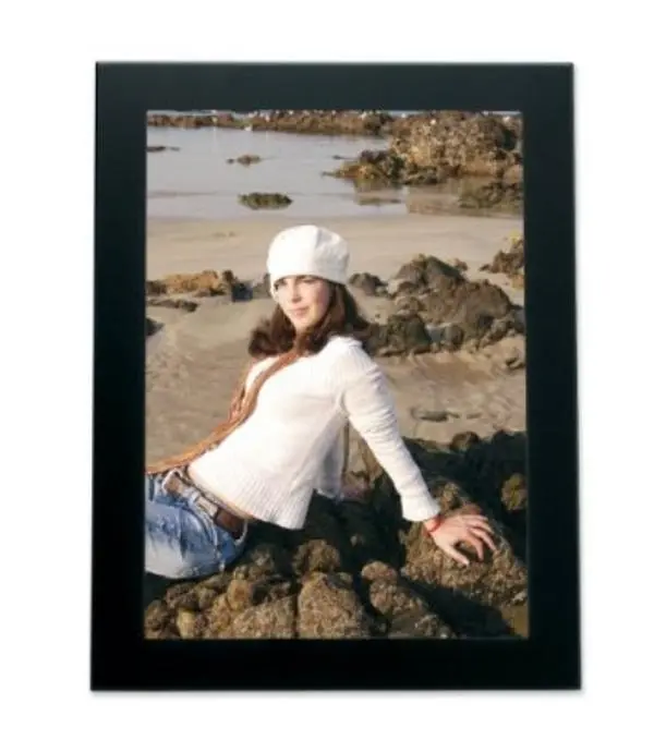 212 MAIN Black 8x10 Hand Finished Durable Sturdy High Quality Metal Photo Frame - Table Top Frame with Double Hinge, Decor-Friendly Option for Baby Rooms, Contemporary Home Decoration, Durable Metal Frame, High Quality Frame
