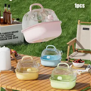 Hamster Special Cage, Portable Outdoor Carrier, Transparent Hamster Cage, Large Villa for Golden Hamsters and Flower Rats