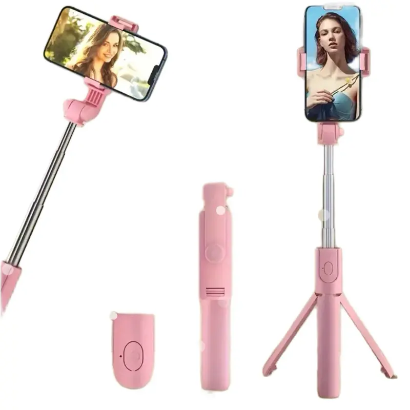 Compact Portable Selfie Stick with Wireless Shutter & 360° Ball Head for iPhone - Lightweight Aluminum Travel Tripod for Vlog/TikTok/YouTube Content Creation