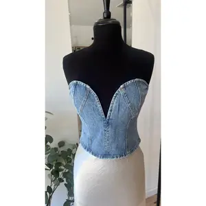 Sweetheart Denim Corset