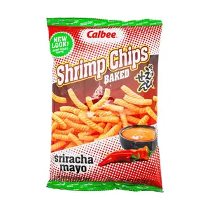 Calbee Shrimp Chips - Sriracha Mayo Flavor, 94g - Crispy Japanese Snack