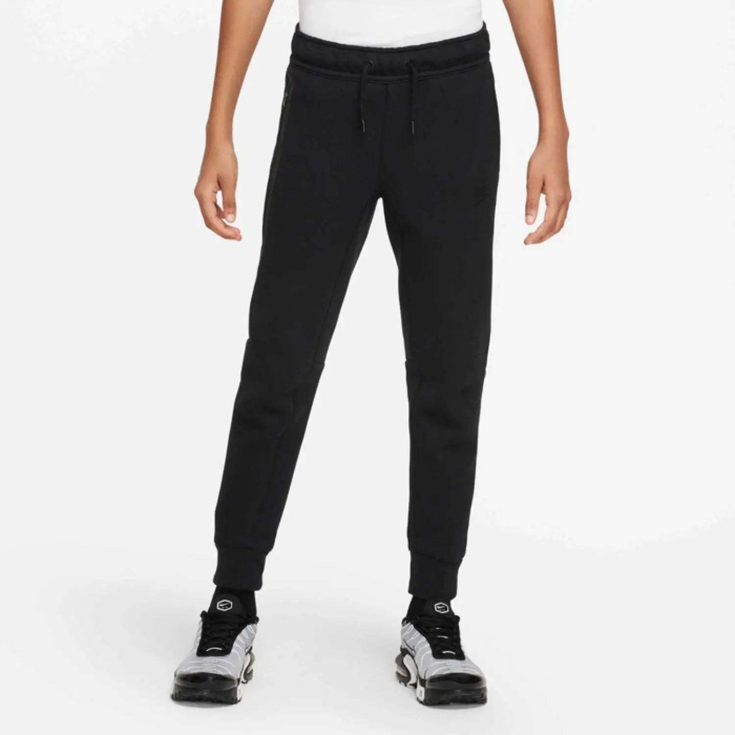 Nike Sportswear Tech Fleece Joggers for Boys, Black, Drawstring Waist, Active Wear