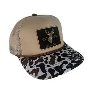 Camo Deer Rope Hat (Square Patch)