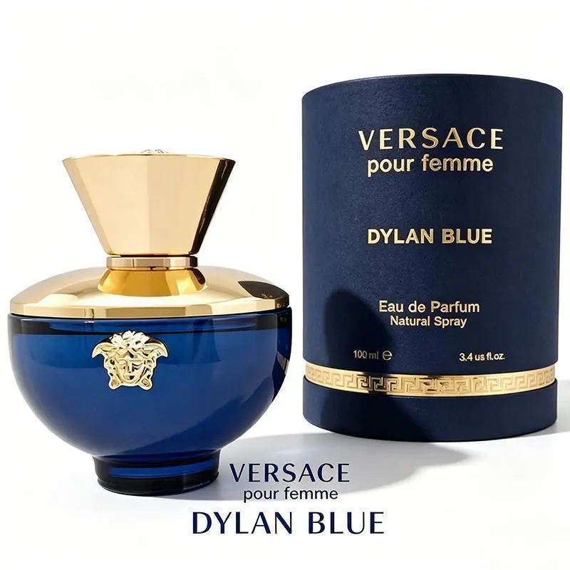 Versace Pour Femme Dylan Blue Eau de Parfum 3.4oz(100ml)  Women's Perfume: Floral, Fruity, and Woody Notes