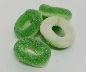 8 Oz Apple Rings Enchilados Gummy Snack Candy Sweet Bonbon
