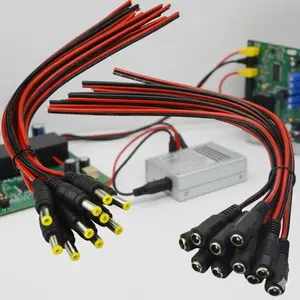 5/20/50 Pcs DC Power Connector Kit 12V 5.5x2.1mm Plug & Jack Set for LED Strips, CCTV Camera, Adapter, Wiring Tools, Universal Electrical Accessories
