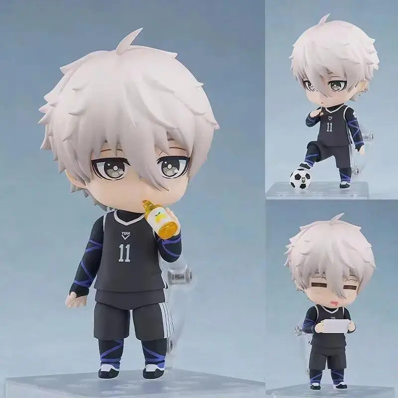 10cm Blue Lock Action Figures - Collectible Toy with Isagi Yoichi, Nagi Seishiro, Mikage Reo, Rin Itoshi Models (1998,2056,2326,2327) - DIY Hobbyist Gift