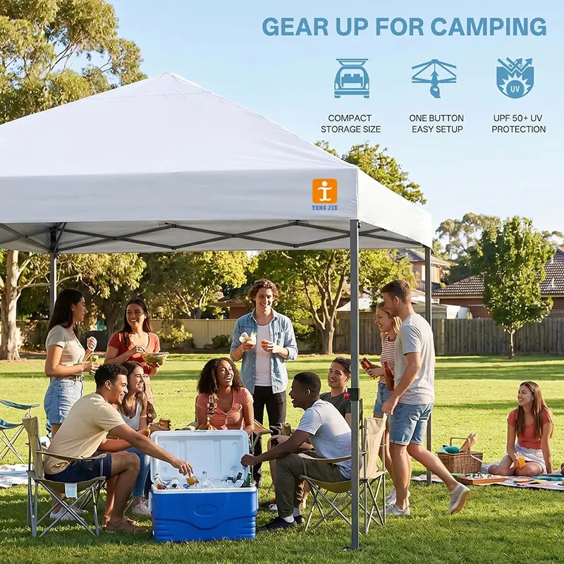 10x10ft Aluminum Frame Canopy Tent, Heavy Duty Outdoor Shelter with 600D Oxford Fabric, 40mm/50mm Tube, Outdoor Display Canopy Rack for Events, Markets & Commercial Use