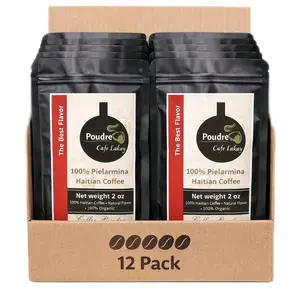 Lakay Coffee Powder, 12-Pack Coffee Bean Flavored Beverage, 29.90 Dola