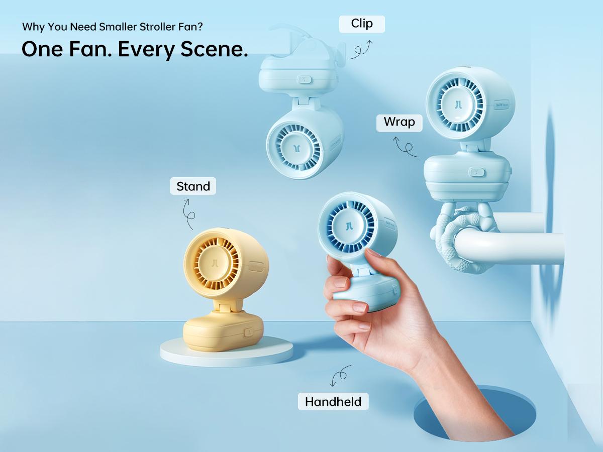 JISULIFE 2026 Stroller Fan – Small & Stylish with 38H Cooling, Soft Night Light, One‑Click Detachable for Stroller or Desk, Safe Baby Fan for Crib Car Seat Nursery Travel, Gifts for Baby Mom JISULIFE 2026 Stroller Fan – Small & Stylish with 38H Cooling, Soft Night Light, One‑Click Detachable for Stroller or Desk, Safe Baby Fan for Crib Car Seat Nursery Travel, Gifts for Baby Mom