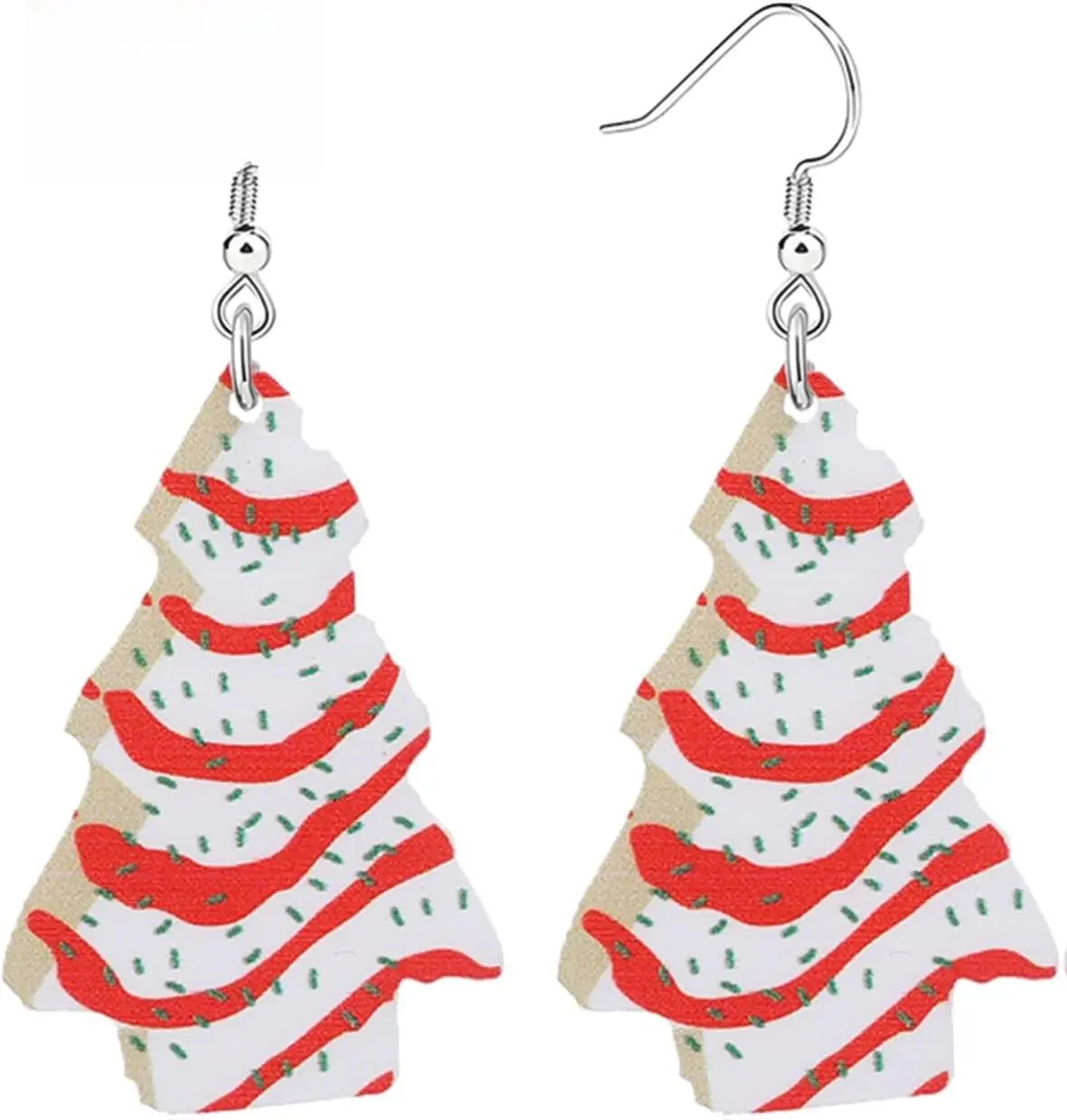 [New deal] - Christmas Earrings for Women Cute Funny Acrylic Christmas Santa Claus Tree Cat Dinosaur Earrings Xmas New Year Party Holiday Earring