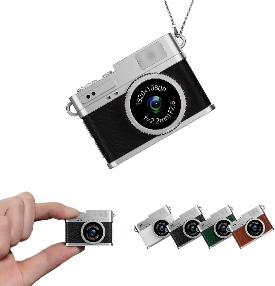 Compact Wearable Body Camcorder, 1080P HD Display Screen Point & Shoot Camera, 2.7" Screen, USB Rechargeable, Auto Focus, Stabilization, Portable Durable Sleek Gadget for Daily Life, Travel - Blog Content Recording Device, Hd Display Screen Point & Shoot