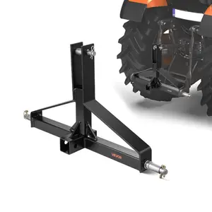 VEVOR 3 Point Trailer Hitch with 2 in Receiver, 3pt Quick Hitch Attachment for Category 1 Tractor, 3000lbs Capacity, Tow Drawbar Adapter, Compatible with Kubota, Mahindra, Ford, Yanmar, John Deere
