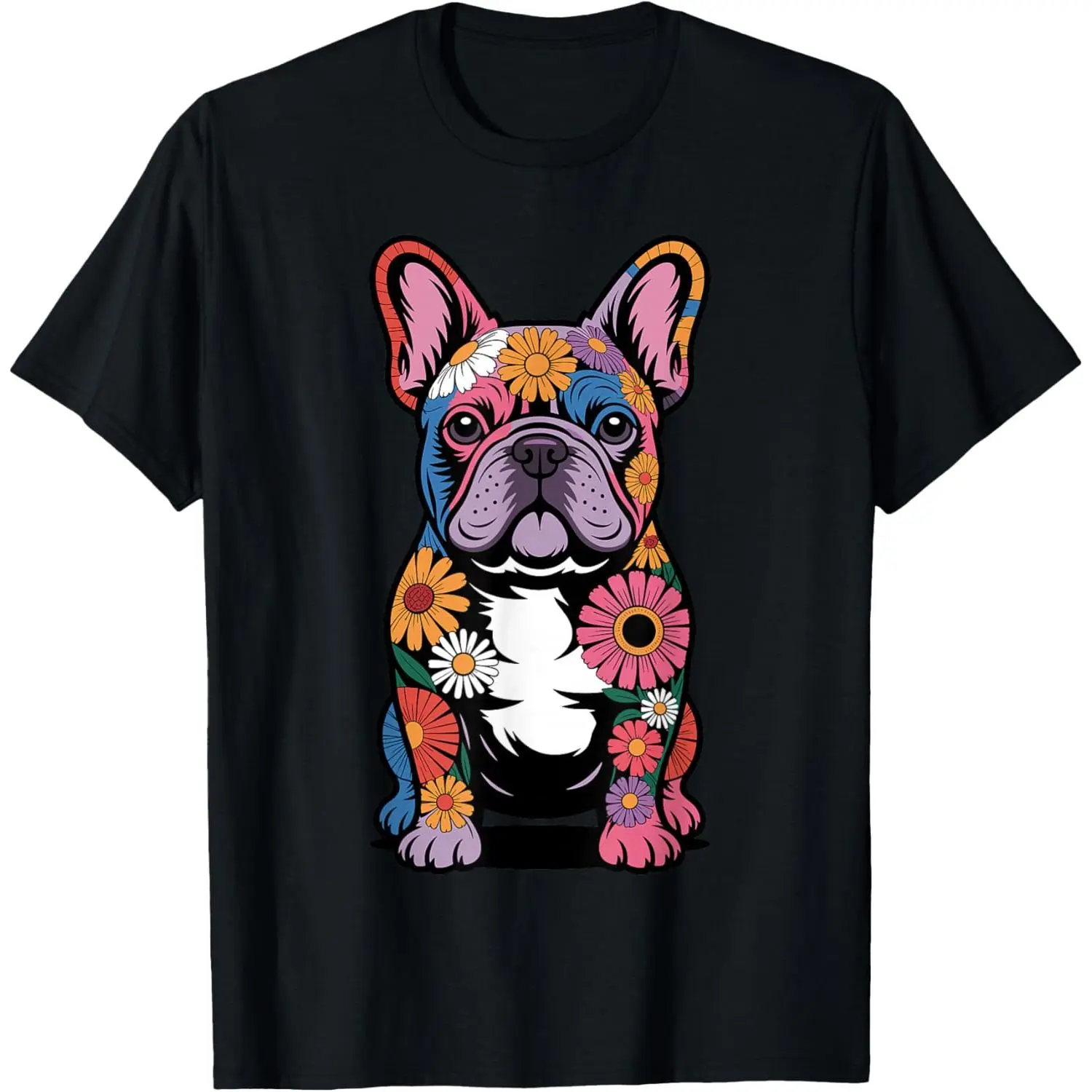 Cool French Bulldog Art for Women Mama Mom Frenchie Lover T-Shirt