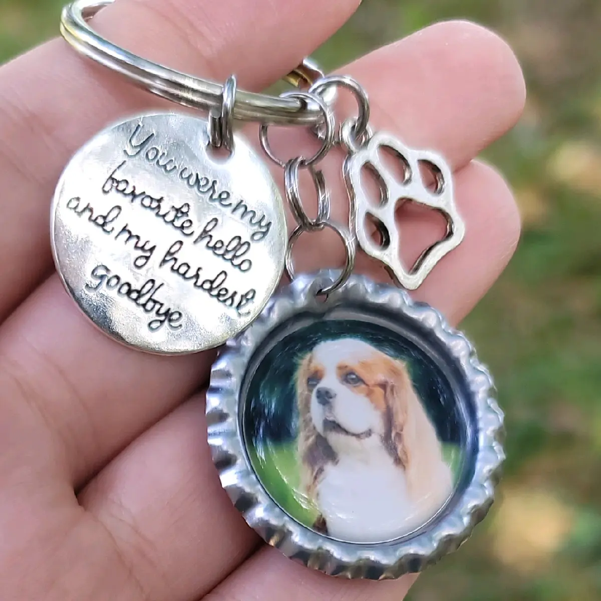 Personalized Dog Memorial Keychain
