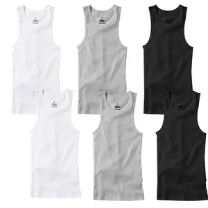 6 PACK Men Tank Top 100% Cotton Lightweight Undershirt Ribbed Size:S/Medium/Large/XL/2XL