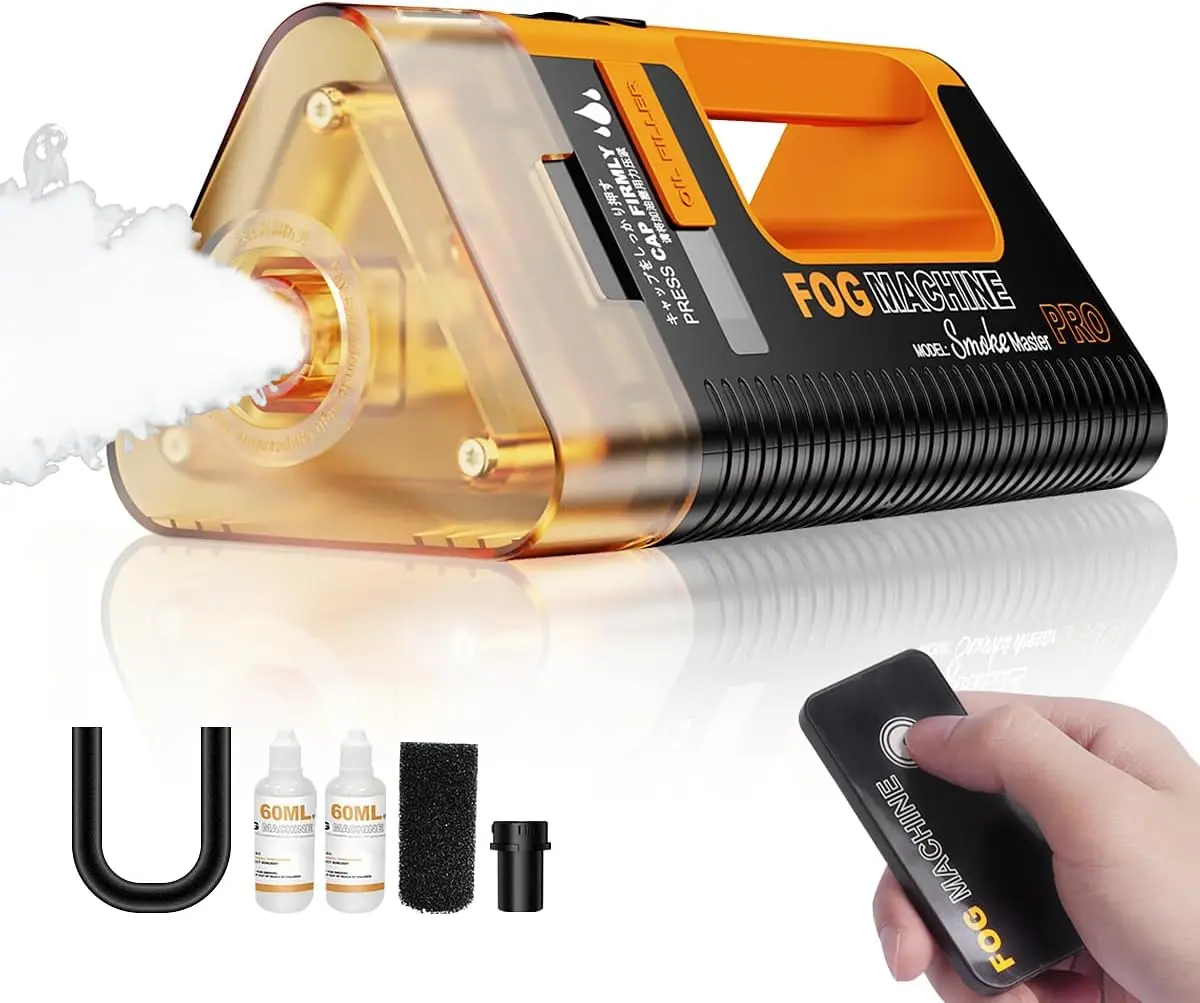 100W Handheld Smoke Machine,Outdoor Remote Control Indoor for Photography,Halloween, Party,Stage Effects, Disinfection or Weddings
