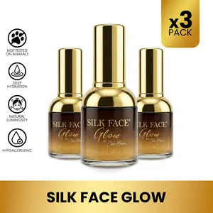 3 Pack of Coco March Silk Face Glow, Anti-Aging Facial Mist Spray, Nourishing, Hydrating and Moisturizing, Fine Lines Reduction, 1.7 fl oz