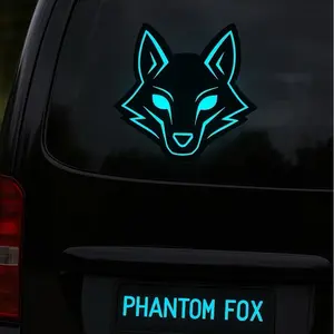 Phantom Fox Car Decal 5”x5”