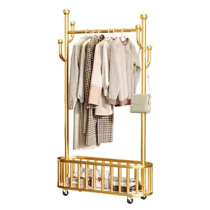 Rolling Clothes Rack with Pegboard Organizer,Freestanding Coat Rack Tree with 360° Lockable, Metal Garment Rack for Bedroom Living Room Entryway -Multi-Functional Use