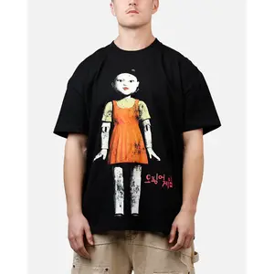 73Studio X Squid Game Young-Hee Heavyweight T-Shirt Black
