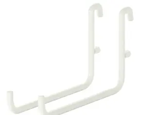 IKEA SKÅDIS Hooks, White, Pack of 9, Multi-Purpose Pegboard Organizer Hooks, Durable Wall Storage Accessories for Office, Kitchen, Bathroom & Craft Room Organization