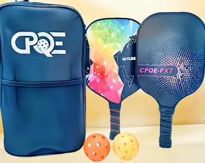 Fiberglass Shock-Absorbent Pickleball Paddles Set - Lightweight Design for Versatile Use in Pickleball