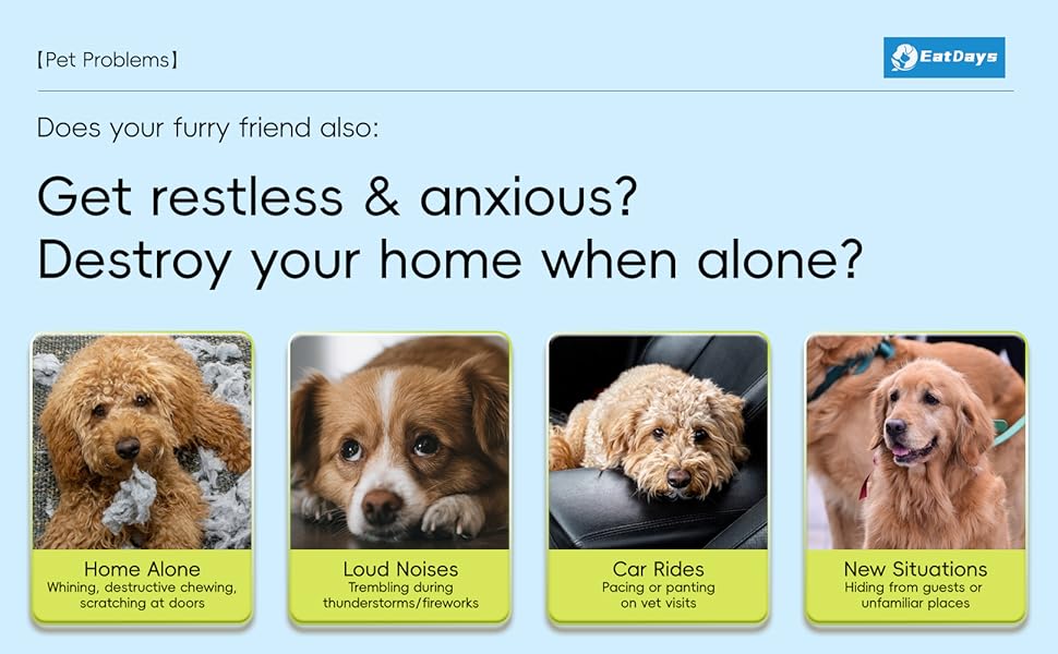 PRO! 30-Day Dog Calming Diffuser - Helps with Stress, Destructive Behavior, Pee Accidents, Separation Anxiety, Barking, Aggression & Chewing - 30-Day Refill Included - Packaging May Vary - Results May Vary