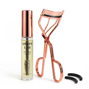 Shape Lab Organic Castor Oil Lash Serum & Eyelash Curler Kit, USDA Organic Beauty & Personal Care Makeup Tools Set