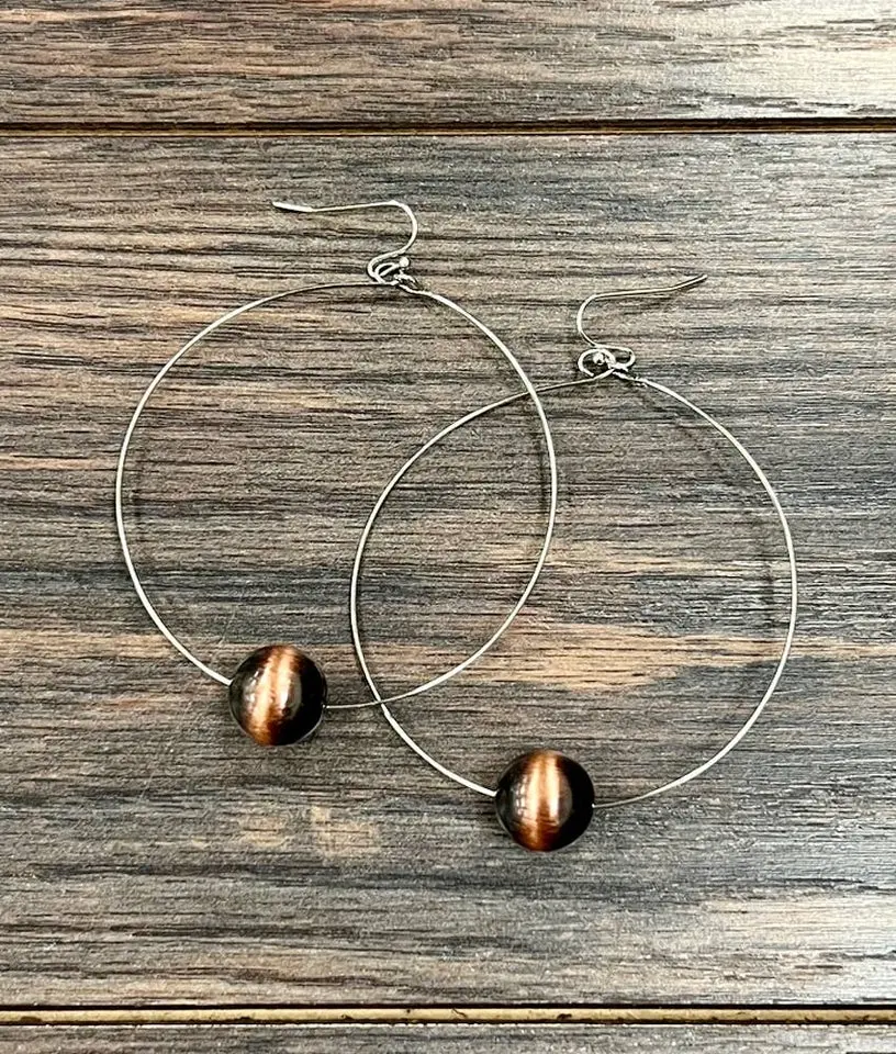 The Betty Bead Hoop Earrings