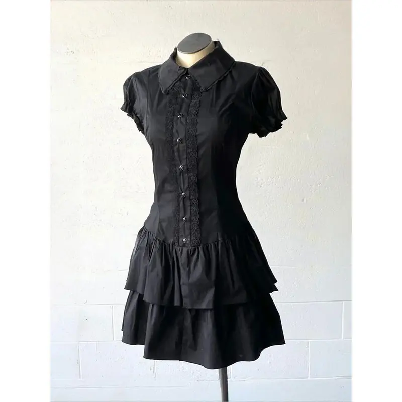 2000s ruffle dress sleeveless hemp and organic cotton dress main image 1