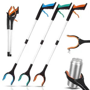 3 Pack Tool for Seniors, 32" Foldable Pickup Tool with 360 °   Rotating Jaw & Tip, Lightweight Trash Picker Grabbers for Nabber, Litter Picker