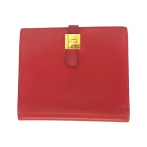 Pre-owned HERMÈS Calfskin Small Leather Goods Hermes Saumur Leather Wallet
