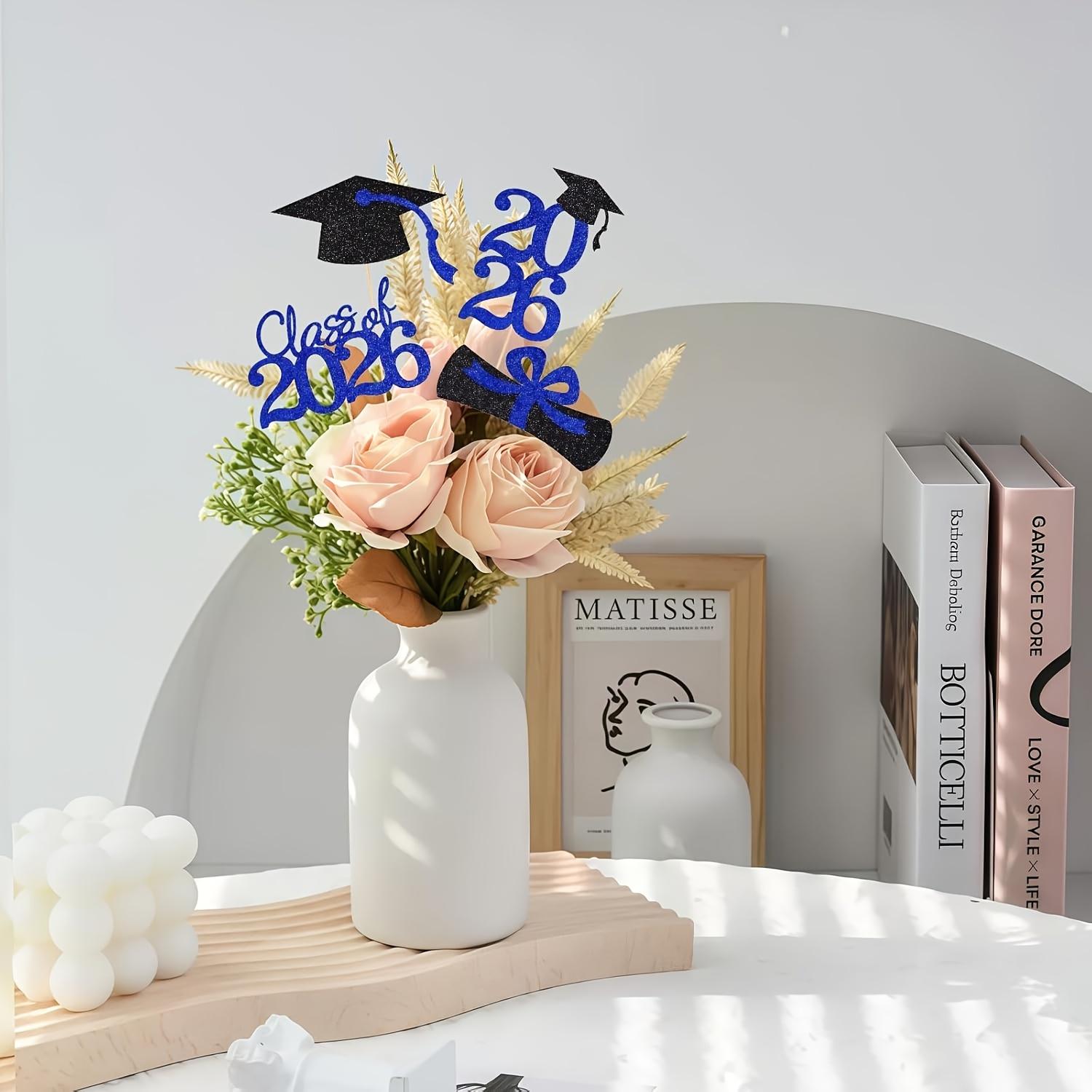 Set of 16/32/48 Graduation Cake Toppers 2026 - Paper Material, Themed Design & Festive Decor, for Cupcakes, Party Desserts & School Celebrations &Bouquet&Tables Set of 16/32/48 Graduation Cake Toppers 2026 - Paper Material, Themed Design & Festive Decor, for Cupcakes, Party Desserts & School Celebrations &Bouquet&Tables