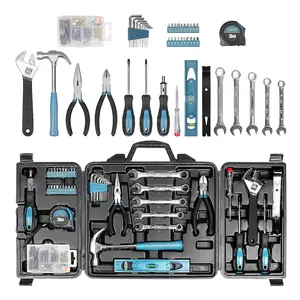 ZEITE 144-in-1 Hand Tool Set, Magnetic Tool Kit with Storage Case, Basic Repair Hand Tools Include Hammer, Pliers, Wrenches, Voltage Tester, Tape Measure & Screwdriver Bits