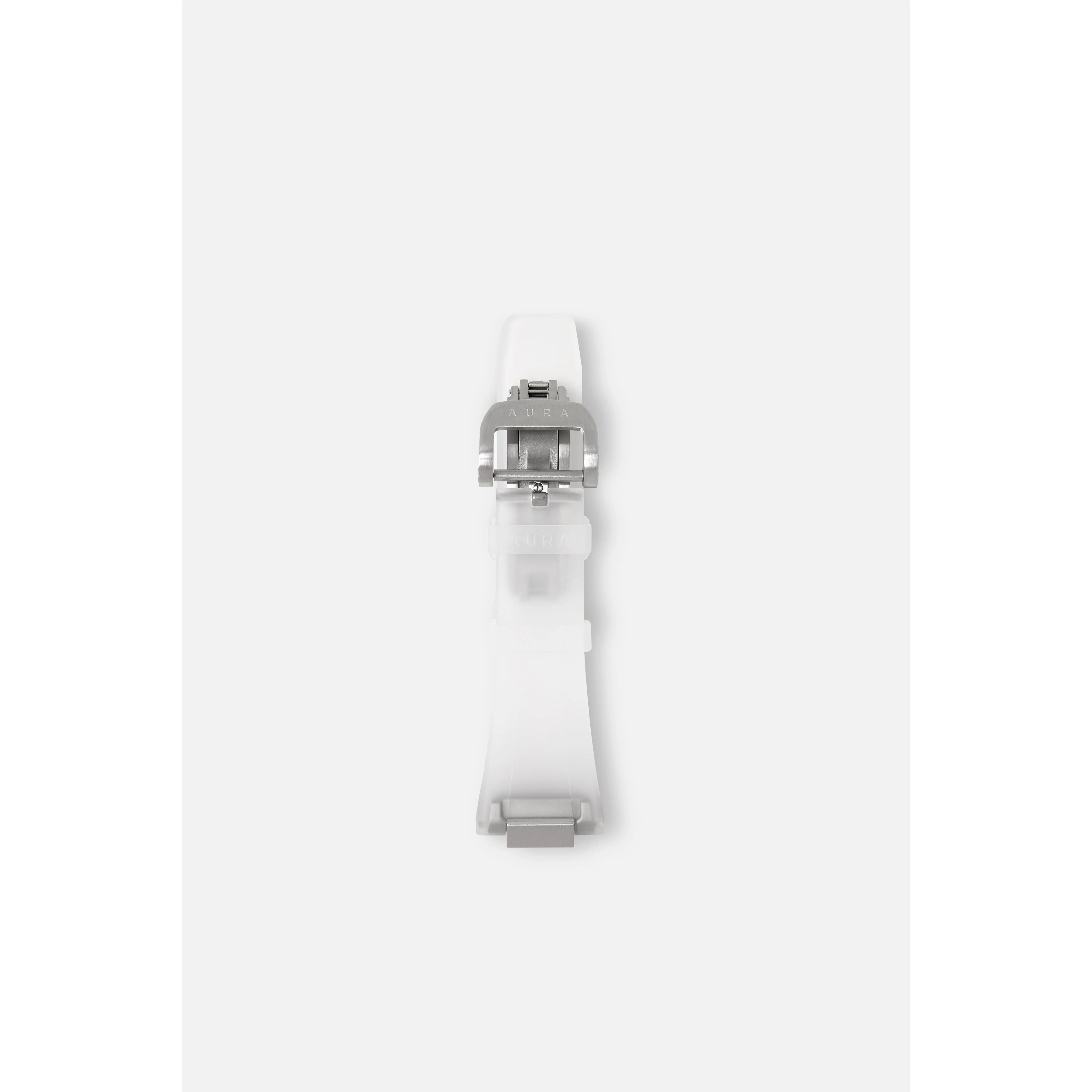 FKM Rubber Strap: Translucent/Steel