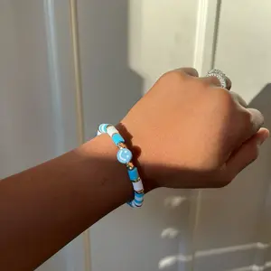 Blue Smiley Face Bracelet