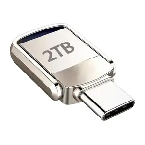 Metal Dual Port Storage Stick, USB 3.2 Standard USB-A & Type-C , Daily Splash Resistant Portable Storage for Mobile Phones Laptops Computers