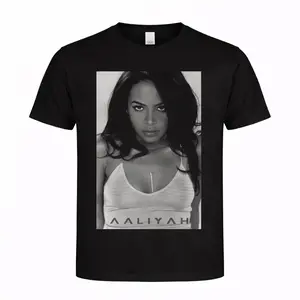 Aaliyah Vintage 90's Graphic Unisex Shirt Bootleg Rap Design Crew Neck T-Shirt, Rap Gift for Him Her