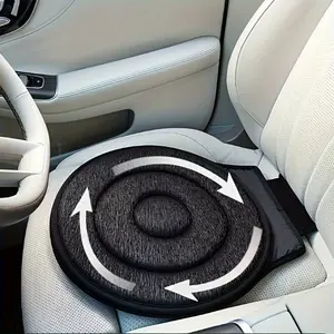 Car Seat Cushion Rotating 360 Degree, Portable Anti-Slip Design for Elderly, Office Chair & Driving Use, Travel Friendly